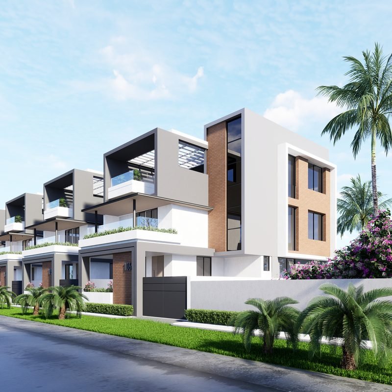 Bungalow with landscaping